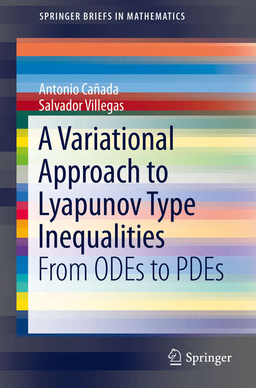 Book cover of A Variational Approach to Lyapunov Type Inequalities