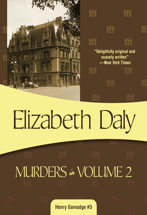 Book cover of Murders in Volume 2 (Henry Gamadge #3)