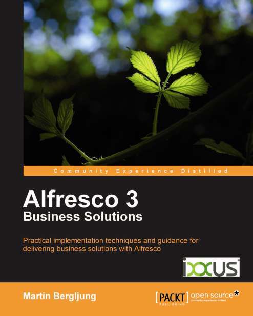 Book cover of Alfresco 3 Business Solutions