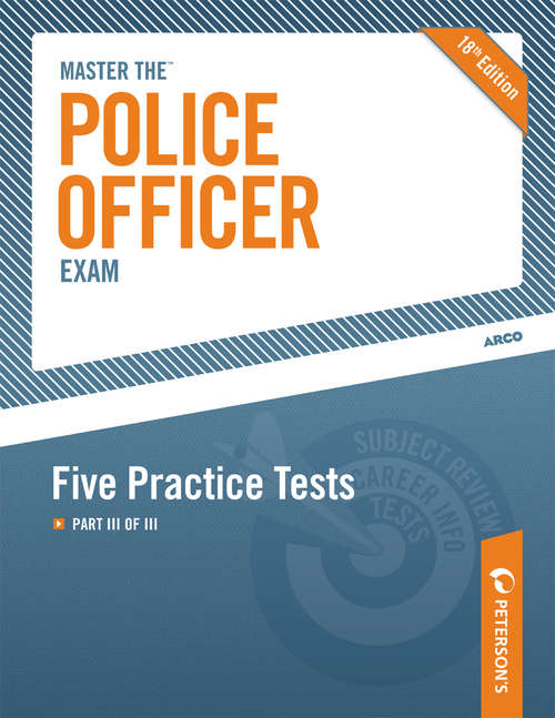 Book cover of Master the Police Officer Exam: Five Practice Tests
