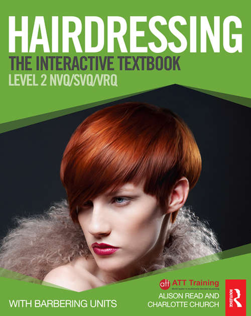 Book cover of Hairdressing: The Interactive Textbook, Level 2