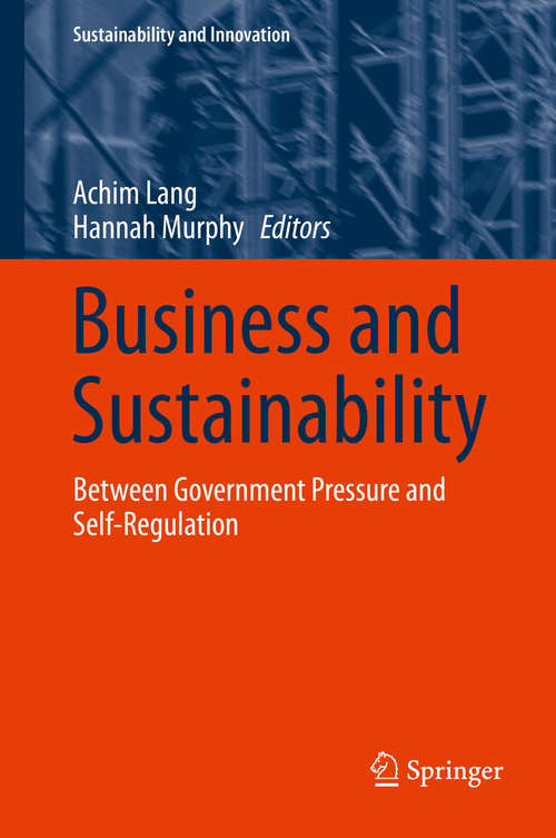 Book cover of Business and Sustainability