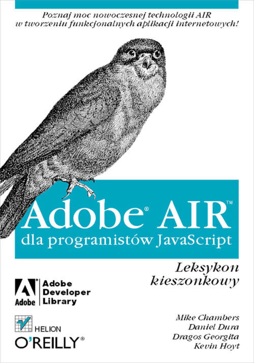 Book cover of Adobe AIR dla programistów JavaScript. Leksykon kieszonkowy