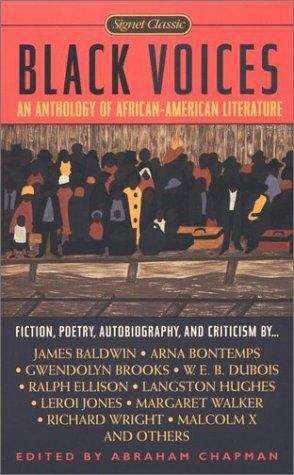 Book cover of Black Voices: An Anthology Of African-American Literature