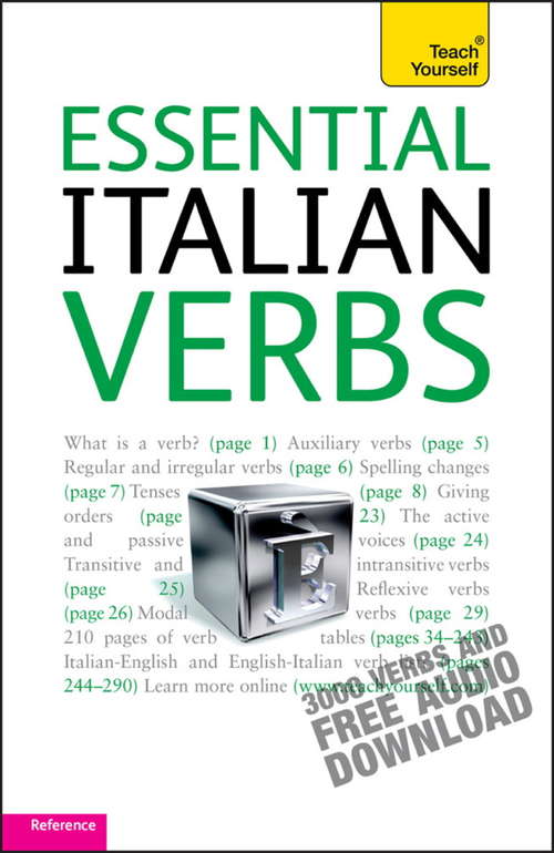Book cover of Essential Italian Verbs: Teach Yourself