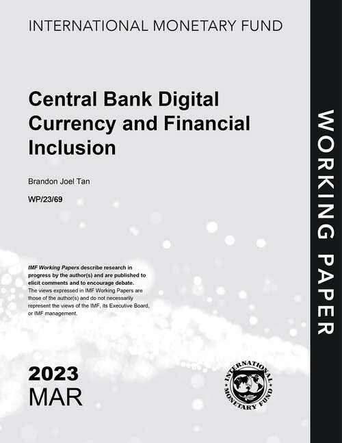 Book cover of Central Bank Digital Currency and Financial Inclusion (Imf Working Papers)