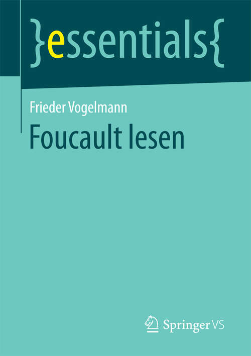 Book cover of Foucault lesen (essentials)