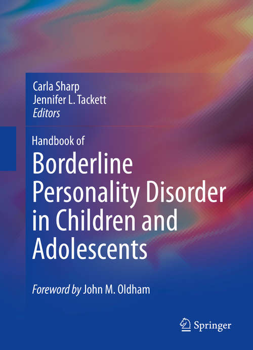 Book cover of Handbook of Borderline Personality Disorder in Children and Adolescents