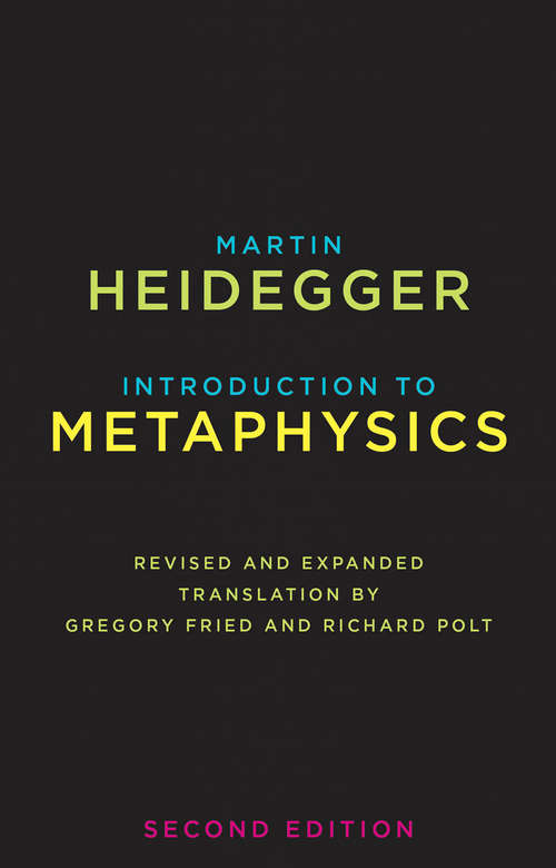 Book cover of Introduction to Metaphysics