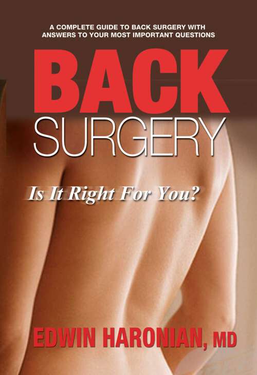 Book cover of Back Surgery