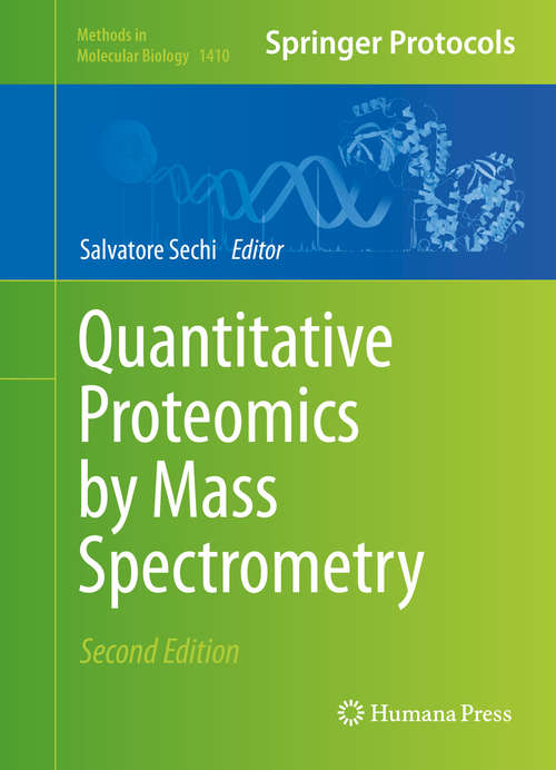 Book cover of Quantitative Proteomics by Mass Spectrometry