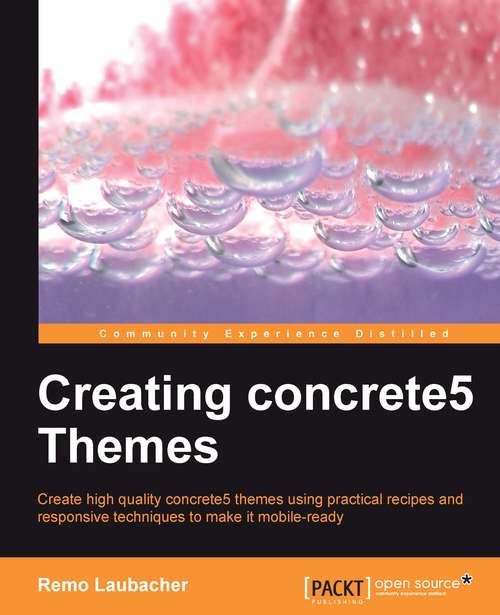 Book cover of Creating Concrete5 Themes
