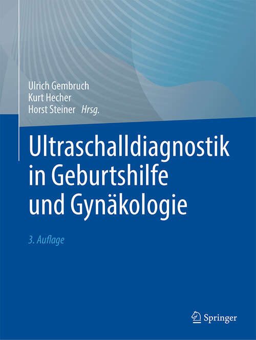 Book cover of Ultraschalldiagnostik in Geburtshilfe und Gynäkologie (3. Auflage 2025)
