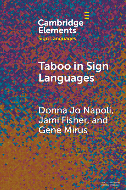 Book cover of Elements in Sign Languages: Taboo in Sign Languages