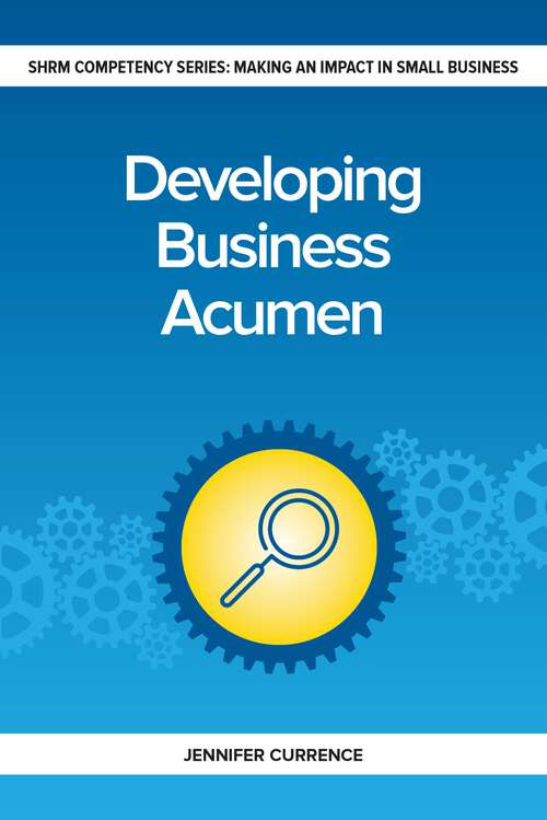 Book cover of Developing Business Acumen (1) (Making an Impact in Small Business HR)