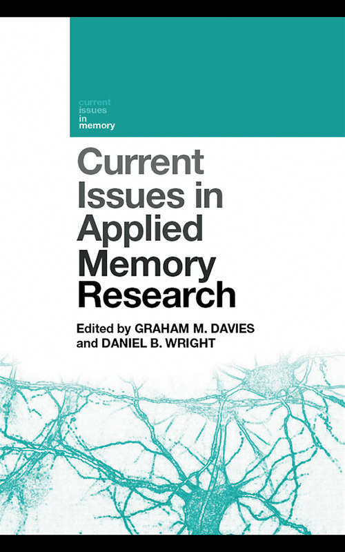 Current Issues in Applied Memory Research (Current Issues in Memory)