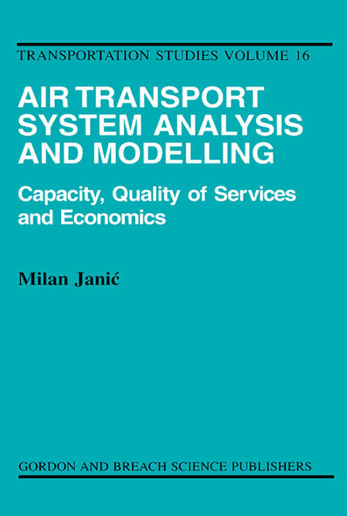 Book cover of Air Transport System Analysis and Modelling (1) (Transportation Studies)