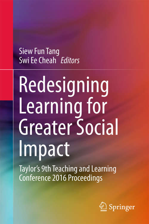 Book cover of Redesigning Learning for Greater Social Impact