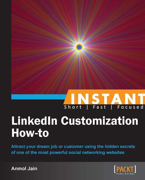 Book cover of Instant LinkedIn Customization How-to