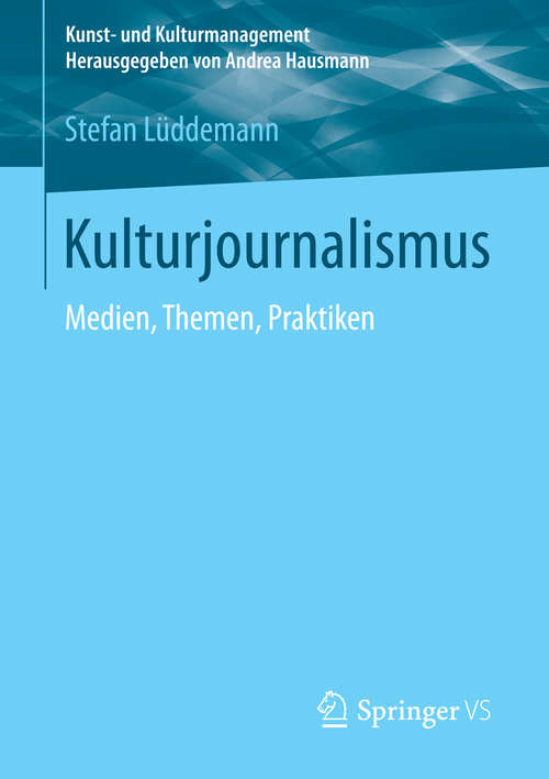 Book cover of Kulturjournalismus