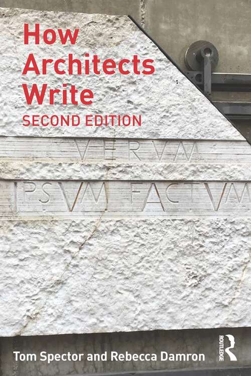 Book cover of How Architects Write
