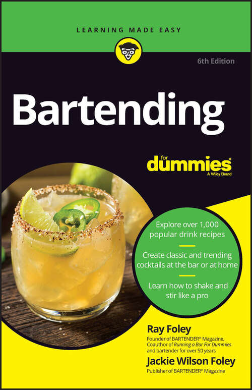 Book cover of Bartending For Dummies (6)