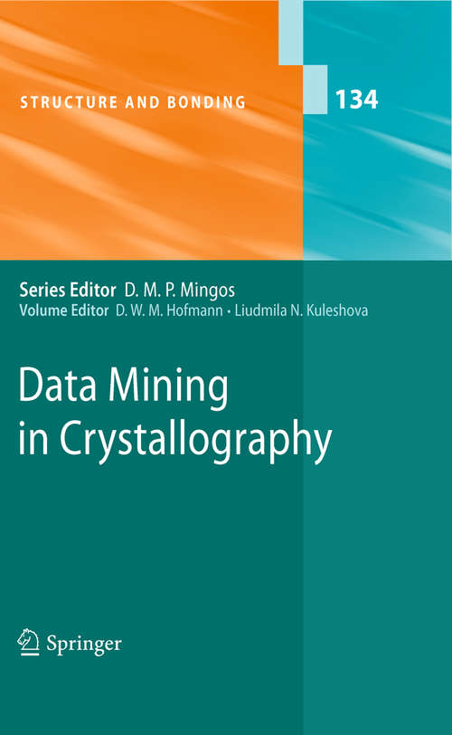 Book cover of Data Mining in Crystallography