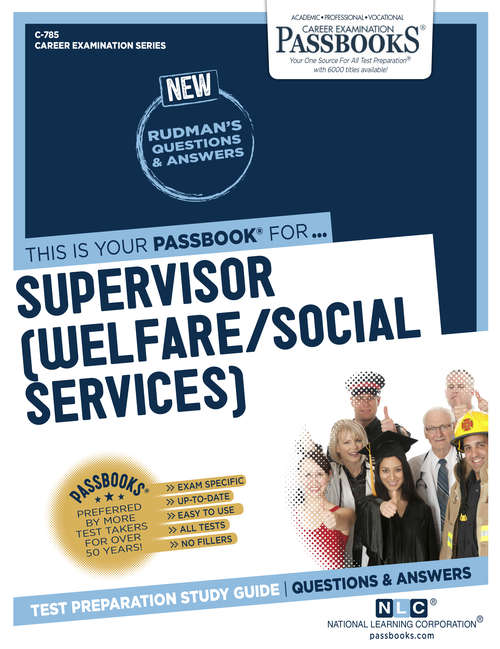 Book cover of Supervisor (Welfare/Social Services): Passbooks Study Guide (Career Examination Series: C-3510)