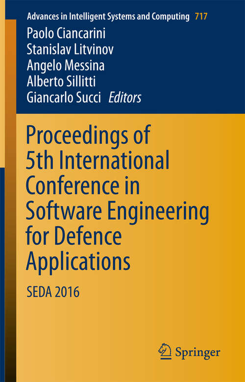 Proceedings of 5th International Conference in Software Engineering for Defence Applications