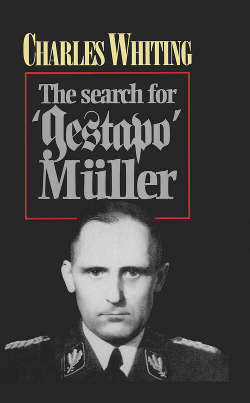 Book cover of The Search for Gestapo Muller