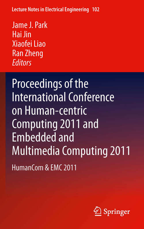 Book cover of Proceedings of the International Conference on Human-centric Computing 2011 and Embedded and Multimedia Computing 2011