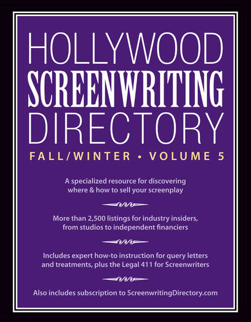 Book cover of Hollywood Screenwriting Directory Fall/Winter Volume 3