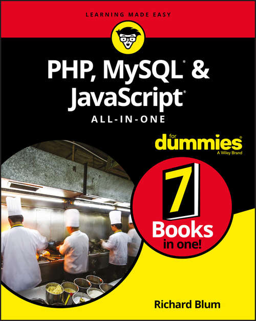 Book cover of PHP, MySQL, & JavaScript All-in-One For Dummies