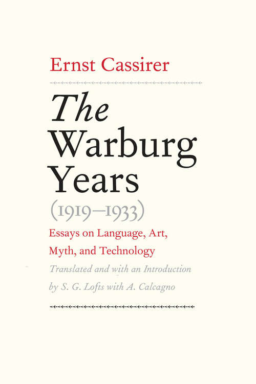 Book cover of The Warburg Years (1919-1933)