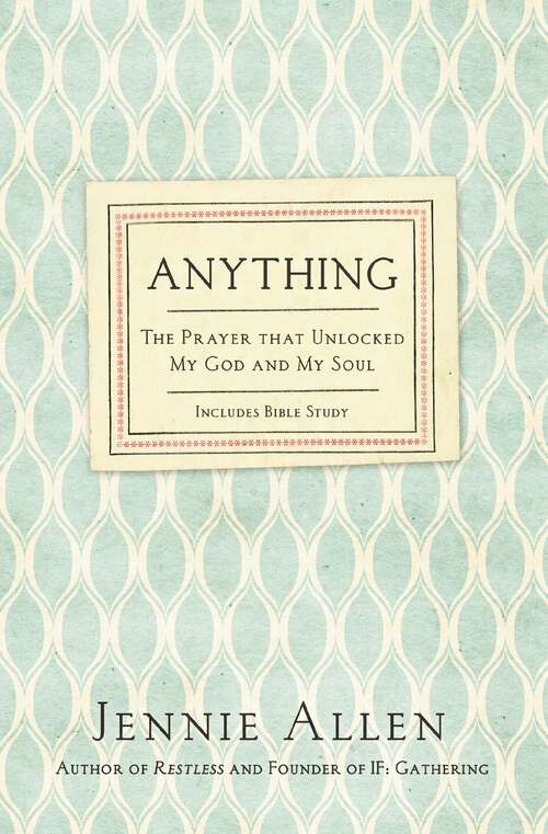 Book cover of Anything