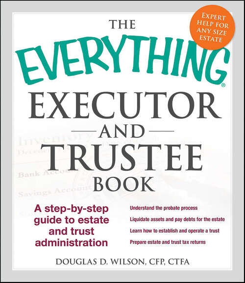 Book cover of The Everything Executor and Trustee Book