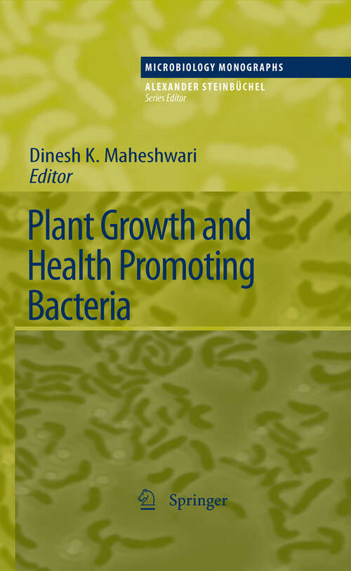 Book cover of Plant Growth and Health Promoting Bacteria