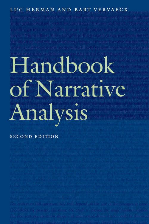 Cover image of Handbook of Narrative Analysis