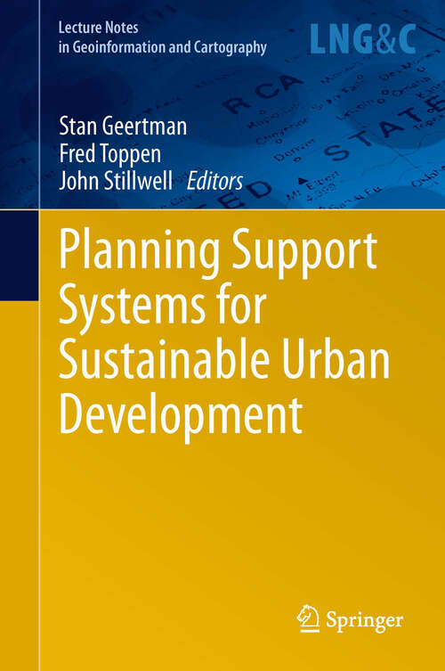 Book cover of Planning Support Systems for Sustainable Urban Development