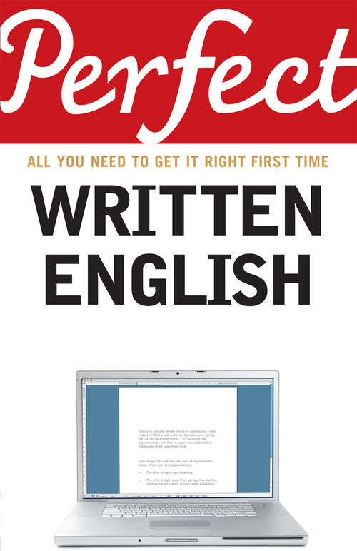 Book cover of Perfect Written English