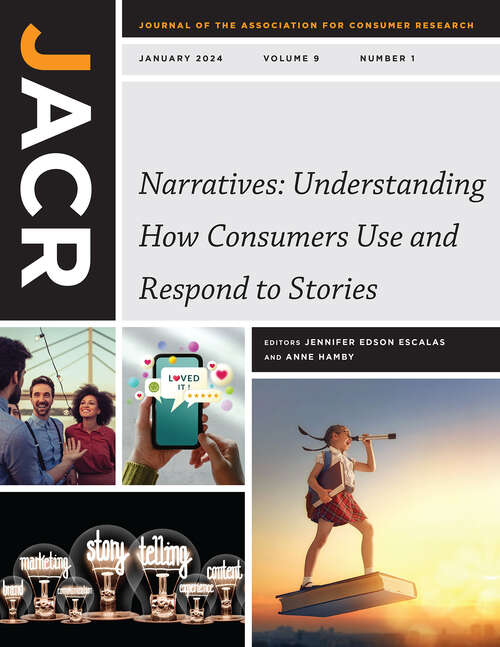 Book cover of Journal of the Association for Consumer Research, volume 9 number 1 (January 2024)