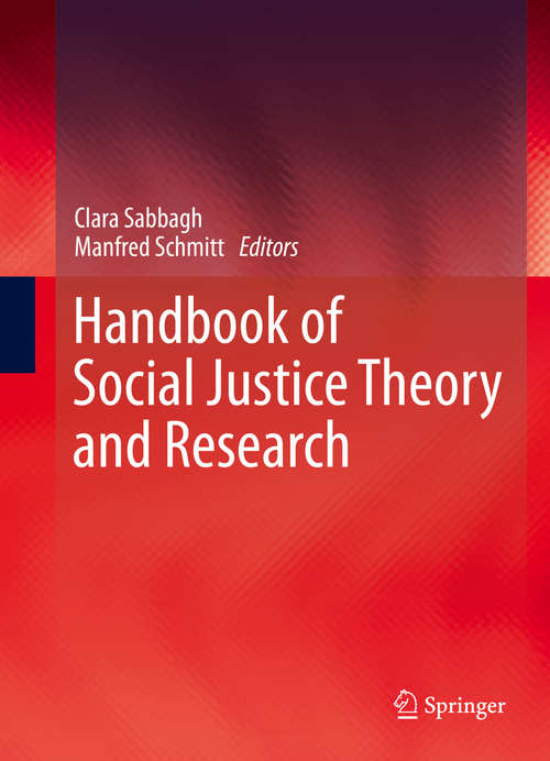 Book cover of Handbook of Social Justice Theory and Research