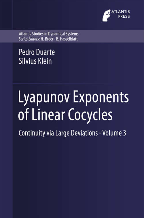 Book cover of Lyapunov Exponents of Linear  Cocycles