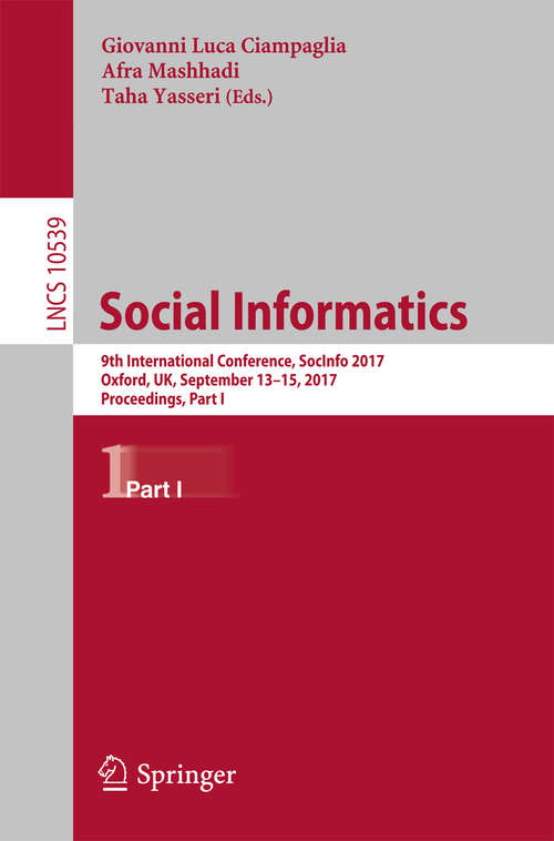 Book cover of Social Informatics
