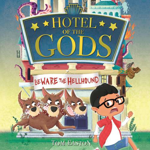 Book cover of Beware the Hellhound: Book 1 (Hotel of the Gods #5)