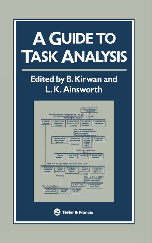 Book cover of A Guide To Task Analysis: The Task Analysis Working Group