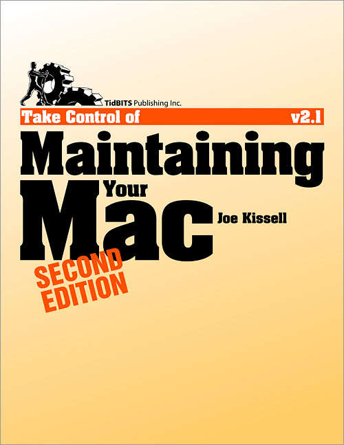 Book cover of Take Control of Maintaining Your Mac