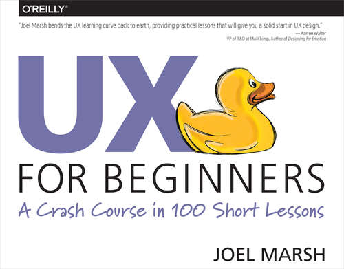 Book cover of UX for Beginners