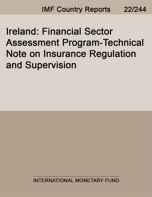 Book cover of Ireland: Financial Sector Assessment Program-Technical Note on Insurance Regulation and Supervision