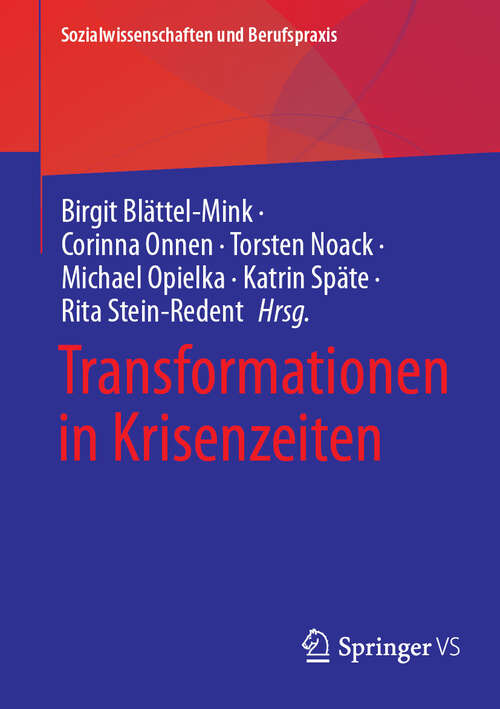 Book cover of Transformationen in Krisenzeiten (Sozialwissenschaften und Berufspraxis)